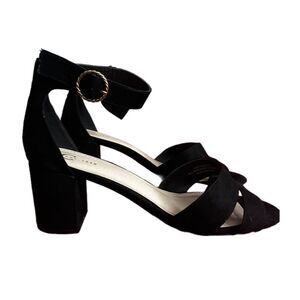 Velvet retro style pumps BLACK SIZE 11